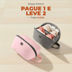 organizador íntimo, estojo de viagem, bolsa organizadora íntima, necessaire para roupas íntimas, estojo compacto para lingerie e meias, organizador de lingerie para malas de viagem