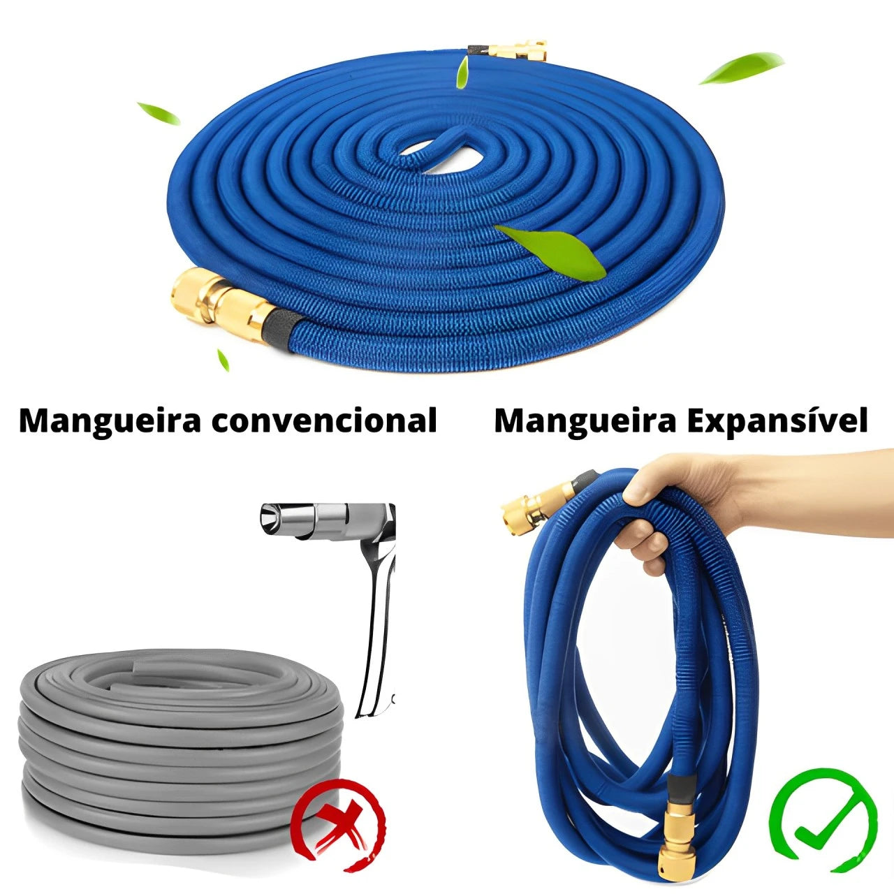 Mangueira Expansível FlexMax™ com Alta Pressão + Conexões Grátis