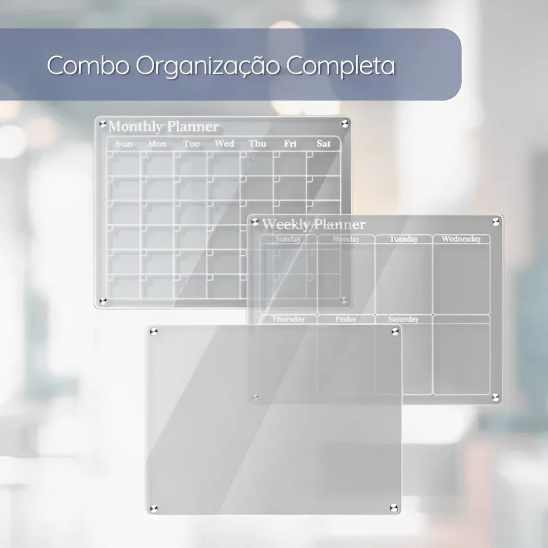 organizador de tarefas, quadro acrílico, planejamento semanal, quadro de planejamento, planejamento e organização de tarefas em casa, quadro de acrílico para organização diária