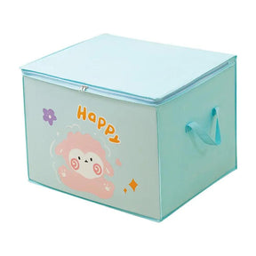 organizador infantil, cesto organizador, otimização de espaço, organizador para brinquedos, armazenamento compacto para crianças, organizador dobrável para roupas e brinquedos