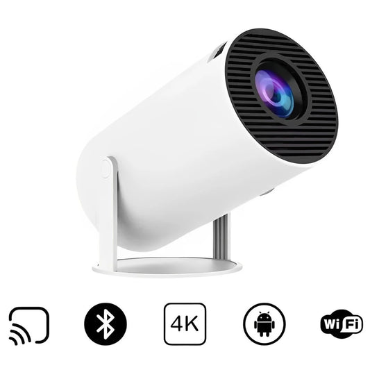 Projetor portátil, Cinema em casa, Projetor portátil Full HD, Projetor com Android integrado, Melhor projetor portátil para filmes e jogos, Projetor compacto com espelhamento de tela e Bluetooth